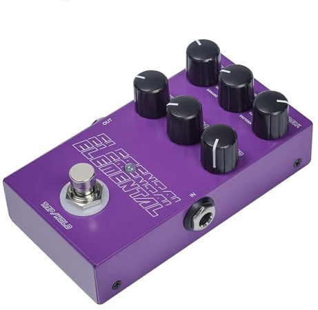 CHICIRIS Pedal de Efectos de Guitarra, Pedal de Retardo Digital con 9 Efectos, Caja de Metal para Músicos e Intérpretes