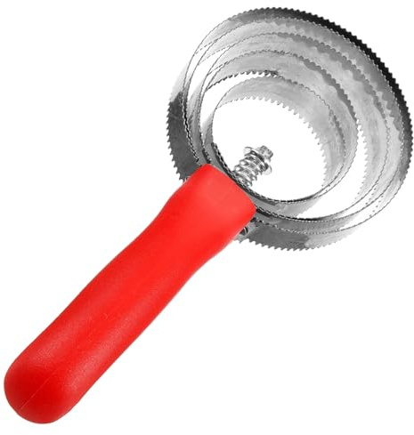 TEHAUX Cepillo de Metal para Caballo Cepillo de Crin Cuidado de Caballos 5 Anillas Acero Inoxidable Plástico Rascador para Ganado y Masaje para Acicalamiento Animal