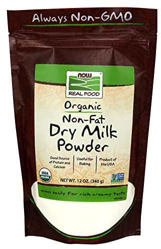 Now Foods Certified Non-Fat Dry Milk, 340g
