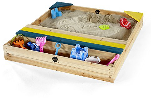 Plum - 25069 - Jeu de Plein air - Bac à Sable en Bois avec Rangement Store It