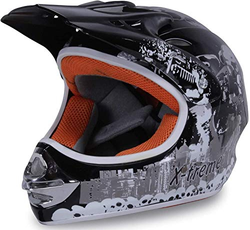 Actionbikes Motors Motorradhelm X-Treme Kinder Cross Helme Sturzhelm Schutzhelm Helm für Motorrad Kinderquad und Crossbike (Large)