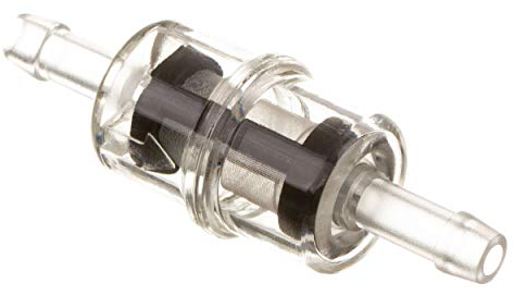 MZA Meyer-Zweiradtechnik 10315G Benzinfilter Klein - Kunststoff/Sieb - Durchmesser 6 mm Anschluss, Schwarz