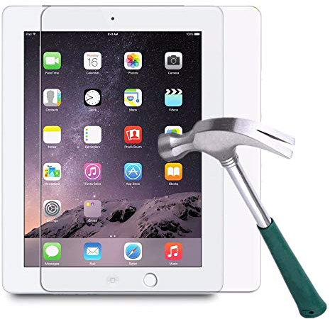 MMOBIEL Protector de Pantalla Compatible con iPad 4/3 / 2 Vidrio Templado X 9H Dureza balística HD Incl. 2X Tela
