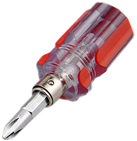 Doppia funzione 2 in 1 mini strumenti di riparazione domestica a forma di croce cacciavite a taglio piatto