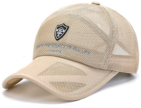 YAMEE Gorras de Hombre y Mujer Verano Malla, Beisbol Ligereza Transpirable, Casual Ajustable, Sombrero Exterior para Correr