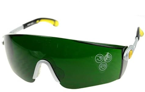 Natudeco Schweißbrille Professionell Schweisserbrille Safety Goggles WIG-Löten Schutzausrüstung Verhindert Beschlagen Kratzfest Stoßfeste Rot, UV-Schutz Verstellbare Beine