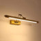 HMAKGG LED Spiegelleuchte Bad Vintage, 350° Drehung Badezimmer Spiegellampe aus Edelstahl, Warmweiß Badezimmer Wandleuchte Schranklampe mit Falten Arm, 960LM, 60CM