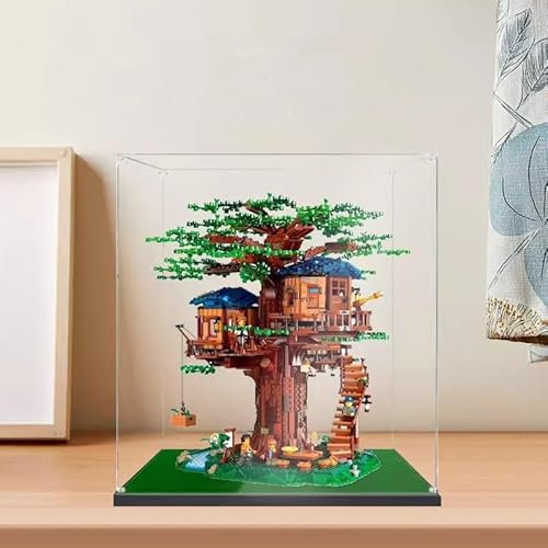 FYHCY Vitrine en Acrylique pour Cabane dans Les Arbres Le·Go 76225, Vitrine Rangement Anti-Poussière pour 76225, Applicable Aux Amateurs Le·Go (Vitrine Uniquement), Taille : 40X40x42cm A,2MM