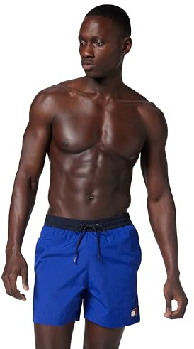 Tommy Hilfiger Badblöja för män, Blå, L
