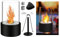 Afenau Bioethanol Tischkamin mit Dekosteine und 2 große Brennkammern, Regulierbarer Ethanol Tischkamin, Ethanol Kamin Indoor, Tischfeuer für Indoor & Outdoor, Balkon Deko (Schwarz)
