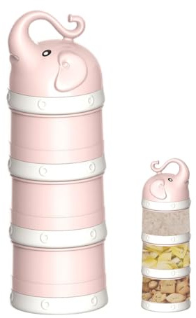 Dispensador de leche en polvo de 3 capas, dosificador de leche en polvo de fórmula, recipiente apilable de leche en polvo caja de fórmula infantil, caja de leche portátil caja de leche en polvo para