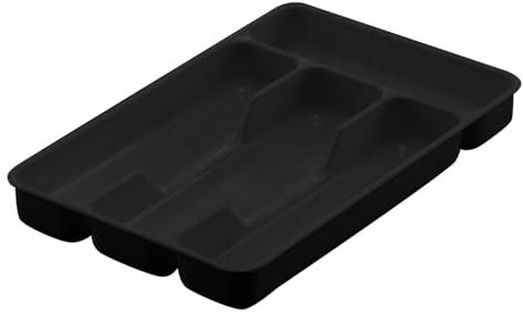 Générique Range Couverts pour Tiroir, Organisateur Couverts Tiroir Cuisine Rangement Ustensiles Bac de Rangement Couvert pour Cuillères Fourchettes Couteaux Vaisselle, 4 Compartiments (B)