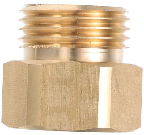 DECOMELODY Connettore Flessibile Ottone Femmina Filettatura Fine GHT con Guarnizione Adattatore per Giardinaggio e Uso Camper Installazione Facile e Compatibile con Vari Sistemi di Tubazioni