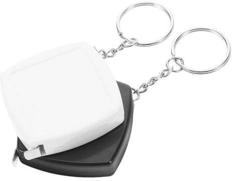DIYEAH 2pièces Mini Ruban Porte-clés Ruban Portable à Mesurer Compact De Mesure