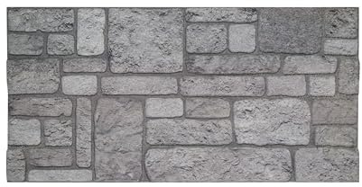 IZODEKOR Wandverkleidung Steinoptik Styropor 3D Wandpaneele - Verblender Steinoptik für Küche, Badezimmer, Balkon, Schlafzimmer, Wohnzimmer, Küchenrückwand und Teras | Hinterhof