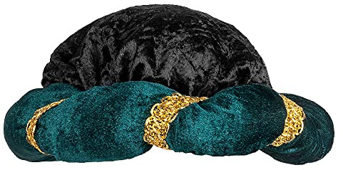 Boland 81032 - Hut Sultan Murad für Faschingskostüme, Plüsch Mütze für Kostüme zu Karneval und Mottoparty, arabischer König