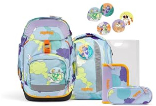 ergobag set zaino scolastico pack set Day DreamBear - Azzurro