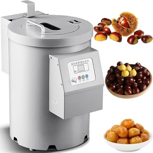 DPQYJPP Machine à éplucher châtaignes Commerciale, Machine à décortiquer châtaignes, ouvre-coquilles châtaignes, Machine à craquer châtaignes électrique, Aucun dommage aux châtaignes,14knives