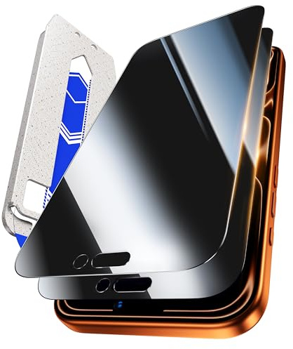 Hoerrye for iPhone 17 Pro Max Privacy Screen Protector - 9H Tempered Glass, Case-Friendly, 25° Anti-Spy [Bubble Free, Auto-Dust Removal][Military-Grade Shatterproof & Longest Durable] 2 Pack