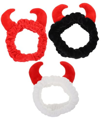iplusmile Bandeau pour Cheveux en Flanelle 3 Pièces, Bandeaux de Lavage Visage pour Spa, Doux, Solides et Faciles à Transporter, Accessoire pour Femmes