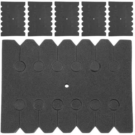 ifundom Separador de Flechas de Espuma Negro Rectangular 6 Piezas para Almacenamiento y Protección en Campos de Tiro Interiores y Exteriores