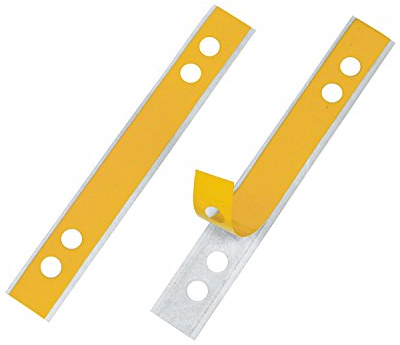 Veloflex 2003200 - Lochverstärker VELOFIX, selbstklebend, 105 x 15 mm, glasklare Hartfolie, 1000 Stück