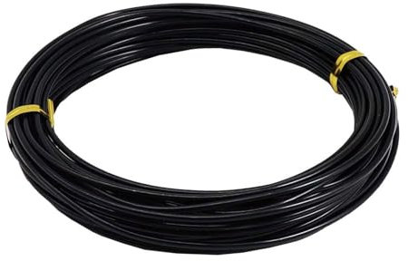 IBOWZ Fil Bonsai Fil de Fer Noir pour bonsaï, diamètre 1 mm, Fil d'aluminium pour l'artisanat, adapté aux Plantes, bonsaïs, Arbres, façonnage et Pliage en intérieur, Longueur 50 mètres