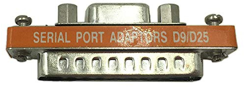 Pqahffowr DB9 Female to DB25 Male Mini Serial Port Cable Adapter Gender Changer