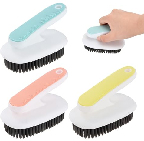 Spazzole per Pulire,3 Pezzi Multifunzionale Spazzola Per Pulizia, Spazzola per la Pulizia Della Cucina, con Setole Rigide, Impugnatura Comoda, Antiscivolo,per Pulire Per Bagno, Doccia, Cucina, Wc