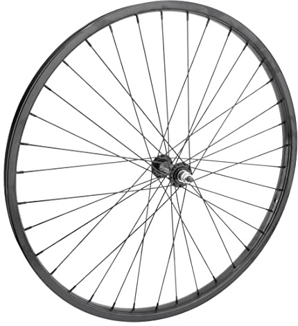 Wheel Master Front Bicycle Wheel 26, 36 Spoke, Steel Rim, Bolt-on Axle, Black