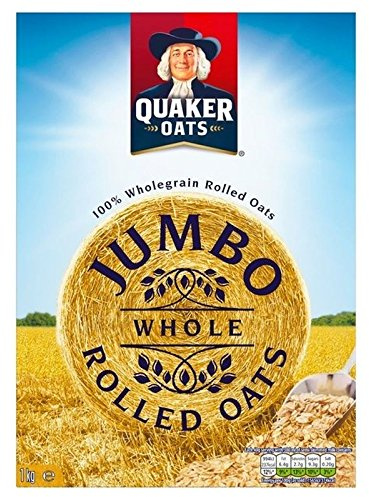 Quaker Oats Jumbo Bouillie De Flocons D'Avoine 1 Kg - Paquet de 6