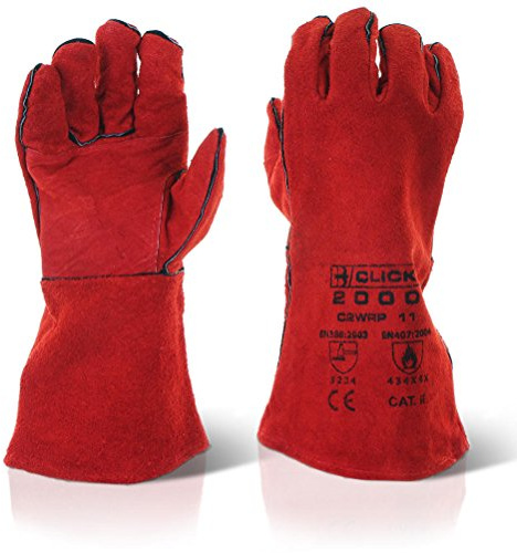 RED WELDERS PATCH PALM RED
