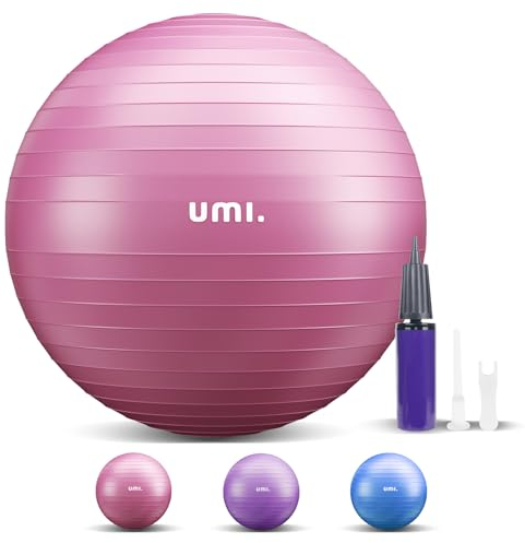 Sitzball Büro mit Ballpumpe, Gymnastikball 65cm 55cm 75cm Pezziball, Anti-Burst Fitnessball für Yoga, Gymnastik, Core Training, für Starken Rücken als Büro-Stuhl