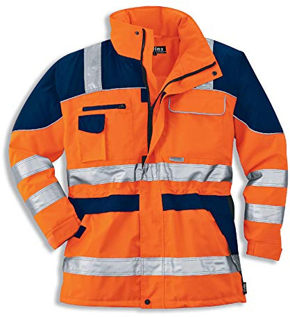 Uvex Protection Flash Arbeitsjacke - Warnschutz-Parka - Orange - Gr 3XL