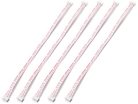BEYEE Lote de 5 cables de repuesto para arcada de Sanwa Joystick Zero Delay USB codificador de 5 pines de 5 pines de paso de 2,54 mm, adaptador JST XH
