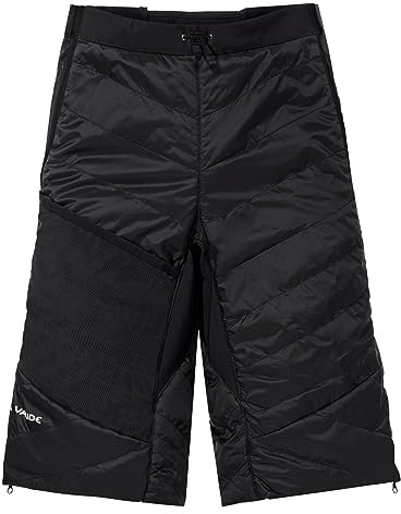 VAUDE Herren Sesvenna Shorts III, leicht Isolationsshorts mit Primaloft® Insulation, warm sowie Wind- und wasserabweisend, kleines Packmaß, Black, 50