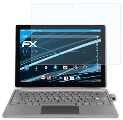 atFoliX Film Protection d'écran compatible avec Wortmann Terra Pad 1200 Protecteur d'écran, ultra-clair FX Écran protecteur (2X)