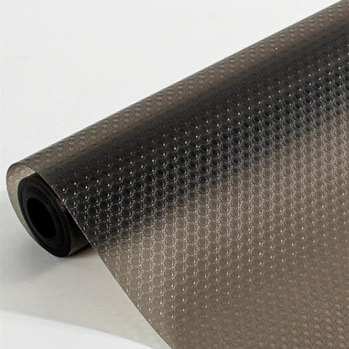 RUIYWEN Tappetino Antiscivolo per Cassetti, Tappetini per Mensole per Armadi da Cucina, Guardaroba, Frigorifero, Scarpiera, Scaffali (30x300cm, Nero)