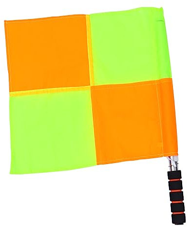 CLISPEED 1stk Schiedsrichterfahne Flagge des Fußballschiedsrichters Fußball Linienrichter Fahnen Fußball-Schiedsrichter-flaggen-kit Fußball Ref Fahnen Abs-Schaum Fußball Training Handkurbel