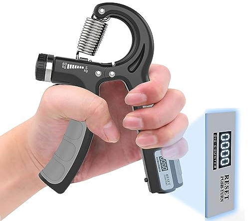 PROIRON Hand Grips Strengthener with Counter, Adjustable Grip Strength Trainer, Hand Exerciser with Stainless Steel Spring, Non-Slip Gripper, Gripster for Strong Wrists, Fingers, Forearm, Hands, Arm
