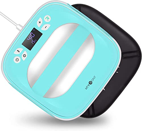 HTVRONT Heat Press Machine 10 x 10,Fast Heat-up Iron Press Heat for Sublimation and HTV Vinyl Shirt Press Machine for Hat, Bags, Heating Transfer Projects (Light Green)