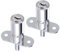 QUARKZMAN Cilindro Armario Cerradura x 2uds 3/4 Cilindro Diámetro Empuje Émbolo Cajón Puerta Cerradura Llave Diferente con 4 Llaves Cilindro Longitud 40mm