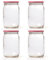 Blumixx Einmachgläser mit Schraubdeckel 8er Pack Einmachglas mit Deckel - 900ml Fassungsvermögen - Ideal für Erntezeit, Konservierung & stilvolle Aufbewahrung