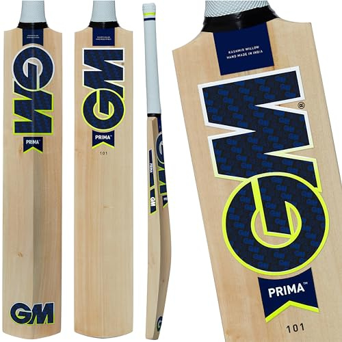 Gunn & Moore Prima 101 Bate de críquet, Unisex, Natural, Full Size-Player Height 175cm Plus