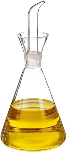 CUPERINOX Bouteille Huile, Huilier en Verre Anti-Goutte pour Huile d'olive, 125 ML Bouteille en Verre pour Huile d'olive et Vinaigre