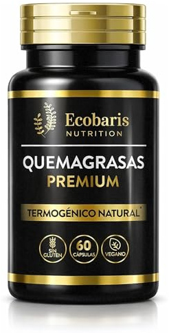 Quemagrasas Potente Para Adelgazar – Quemagrasas Inhibidor de Apetito – Termogénico sin Nerviosismo ni Insomnio – Vegano y Sin Gluten – 60 Pastillas para Adelgazar. ECOBARIS Nutrition.