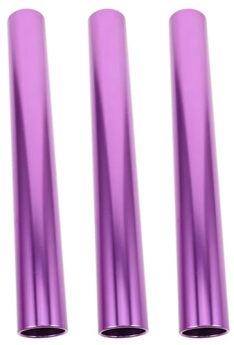 OUNONA Bâtons de Relais 3pcs Diamètre Standard Ultralégers pour Précision en Alliage D'aluminium pour Compétitions Athlétiques et Jeux Sportifs en Extérieur