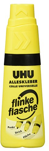 Rayher UHU Alleskleber, Flinke Flasche, 35 g, Universalkleber, glasklarer Alleskleber, 3340500