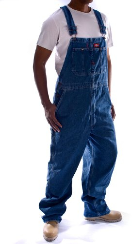 Dickies, Herren, Dickies Denim-Latzhose in Washed-Optik, STONEWASHED INDIGOBLAU, 34W / 30L