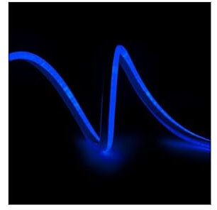 Greenice Tira LED Manguera Neon Flex 4W 220V 6x12mm SMD2835 120/M x1M 40.000H [CA-NF6X12-B]-Azul